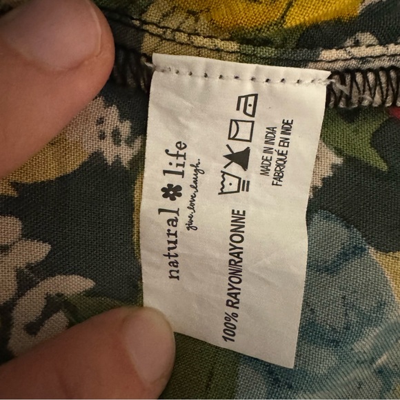 Natural Life Elizabeth Poppy  Multicolor Floral Print Sleeveless Sundress Size L - Picture 8 of 8